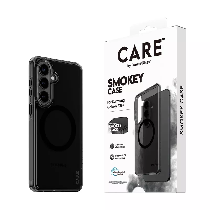 PanzerGlass CARE™ by ® Urban Explorer Case Smokey w. Juoda Qi Samsung Galaxy S26+