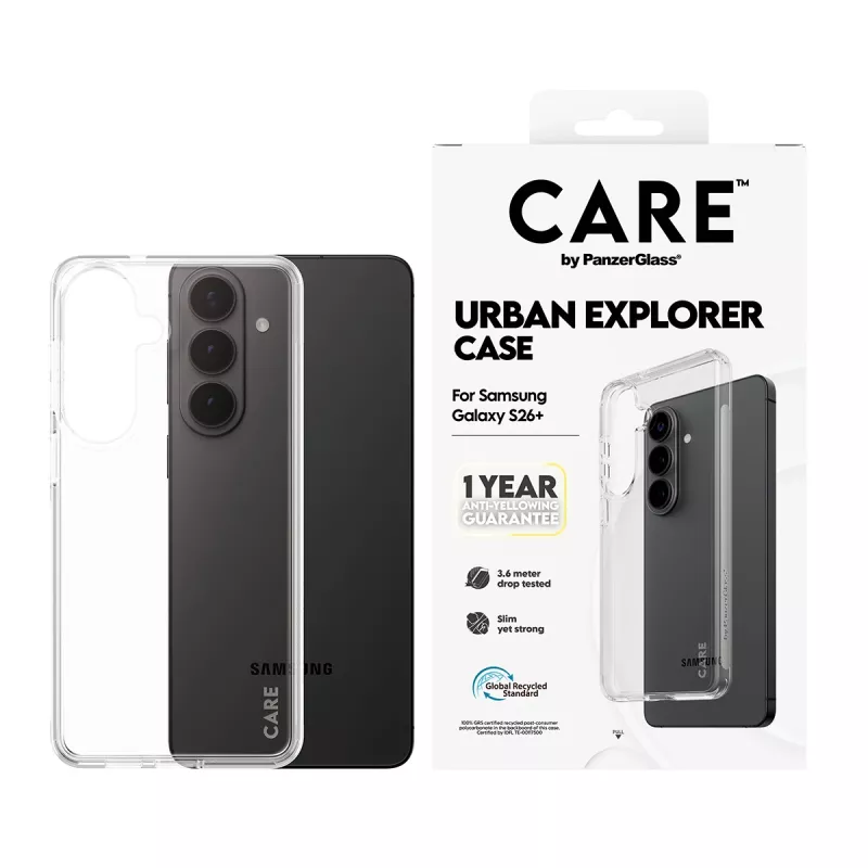 PanzerGlass CARE™ by ® Urban Explorer dėklas permatomas Samsung Galaxy S26+
