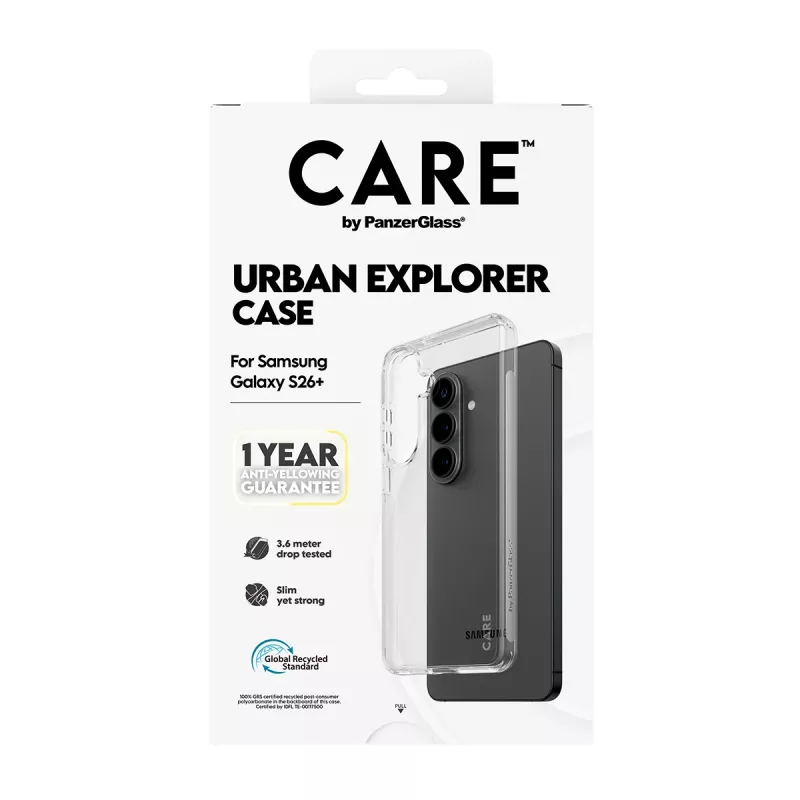 PanzerGlass CARE™ by ® Urban Explorer dėklas permatomas Samsung Galaxy S26+