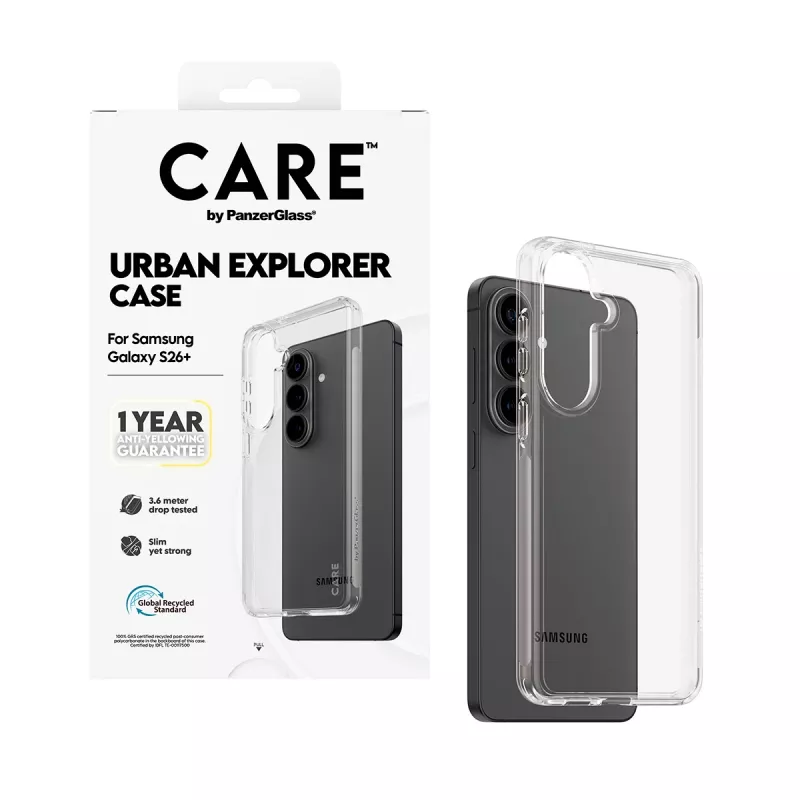 PanzerGlass CARE™ by ® Urban Explorer dėklas permatomas Samsung Galaxy S26+