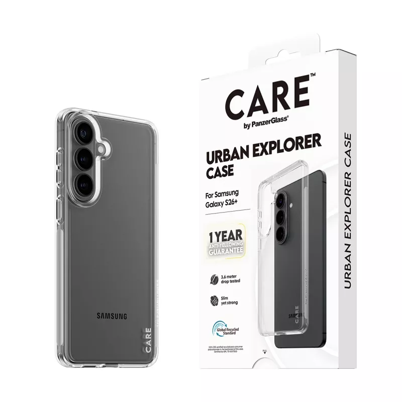 PanzerGlass CARE™ by ® Urban Explorer dėklas permatomas Samsung Galaxy S26+