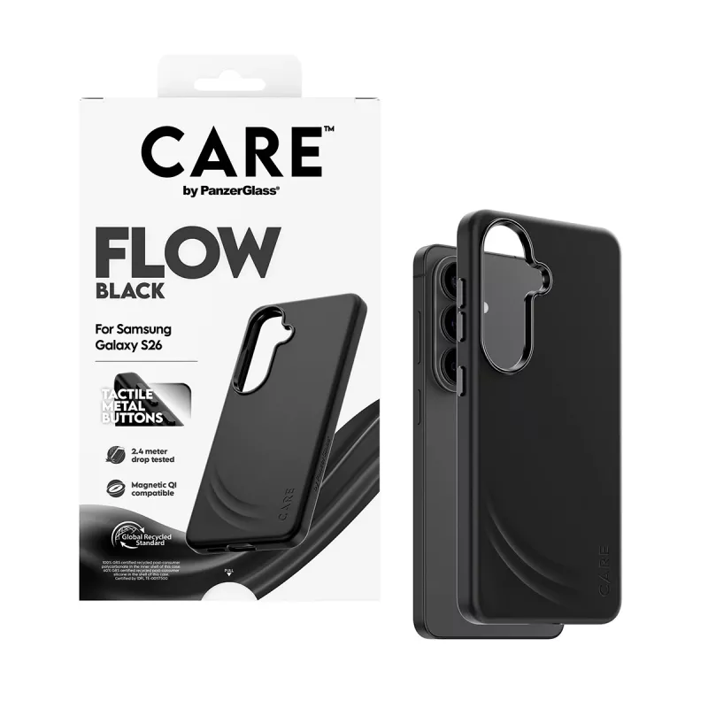 PanzerGlass CARE™ by ® Flow Case Juoda w. Qi Samsung Galaxy S26