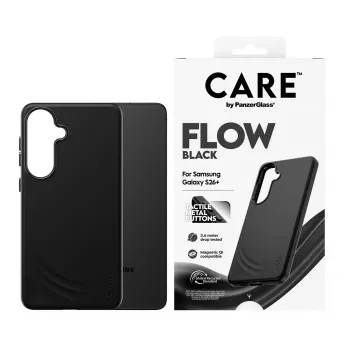 PanzerGlass CARE™ by ® Flow dėklas juodas su Qi Samsung Galaxy S26+