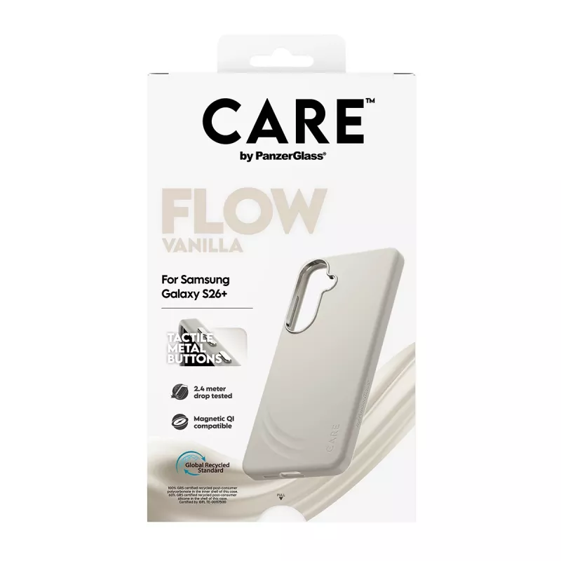 PanzerGlass CARE™ by ® Flow Case Vanilla w. Qi Samsung Galaxy S26+