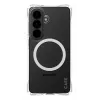 Apsauginis telefono dėklas PanzerGlass CARE Samba permatomas su baltu Qi skirtas Samsung Galaxy S26
