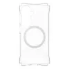 Apsauginis telefono dėklas PanzerGlass CARE Samba permatomas su baltu Qi skirtas Samsung Galaxy S26