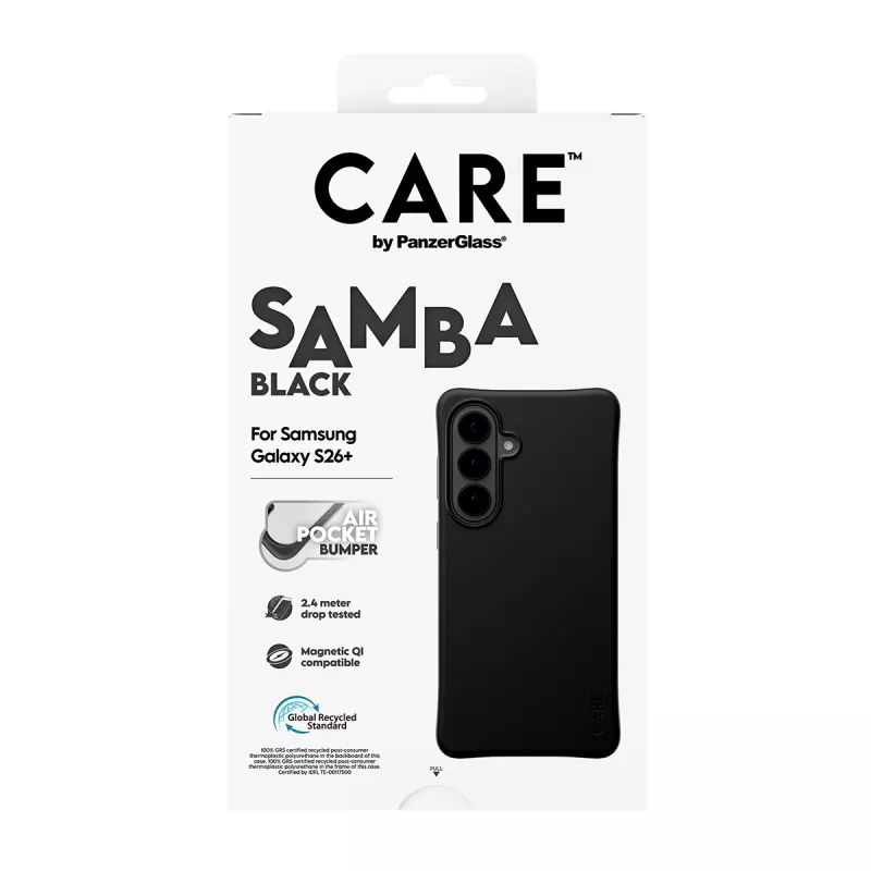 PanzerGlass CARE™ by ® Samba dėklas juodas su Qi Samsung Galaxy S26+