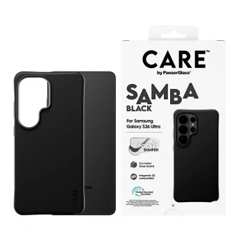 PanzerGlass CARE™ by ® Samba dėklas juodas su Qi Samsung Galaxy S26 Ultra
