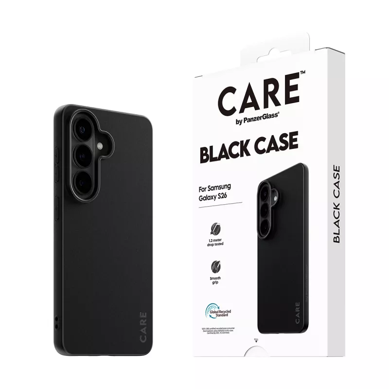 Apsauginis TPU dėklas PanzerGlass CARE™ Samsung Galaxy S26 – juodas