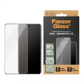 PanzerGlass ® Ekrano apsauga Xiaomi Redmi Note 15 Pro+ 5G | Ultra-Wide Fit