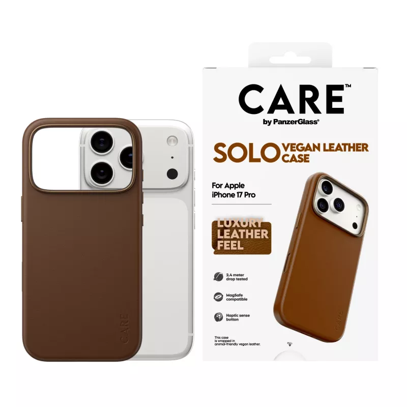 Telefono dėklas PanzerGlass CARE Solo Case Ruda, skirtas Apple iPhone 17 Pro