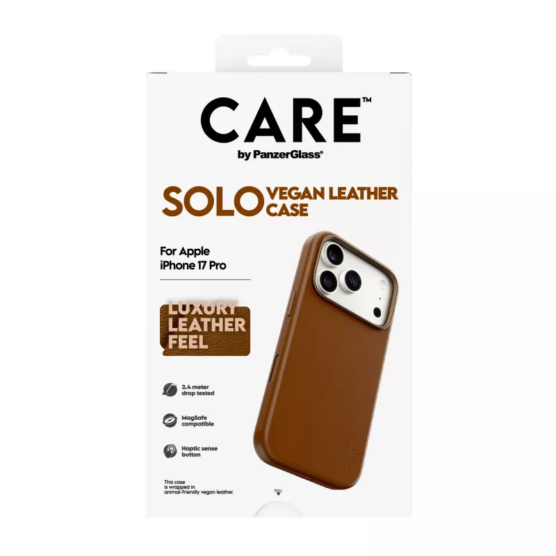 Telefono dėklas PanzerGlass CARE Solo Case Ruda, skirtas Apple iPhone 17 Pro