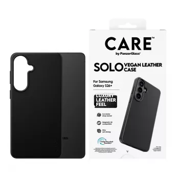 Telefono dėklas PanzerGlass CARE Solo dėklas Samsung Galaxy S26+ – juoda, suderinama su Galaxy S26+