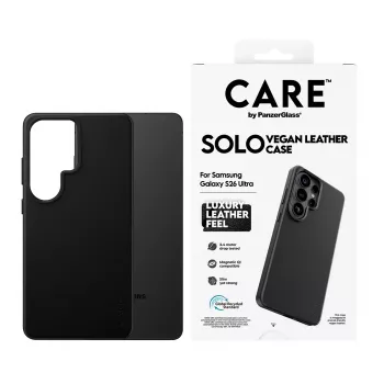 PanzerGlass CARE Solo dangtelis Samsung Galaxy S26 Ultra, juodas, suderinamas su Qi