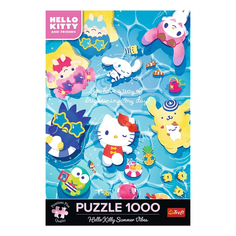 Jigsaw Puzzle TREFL Hello Kitty Summer Relaxation — 1000 vienetų (modelis 12067)