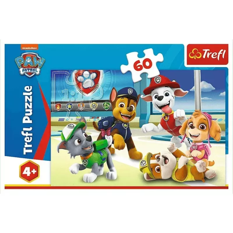 Dėlionė TREFL Paw Patrol — 60 dalių, vaikiška dėlionė, kartoninės dalys