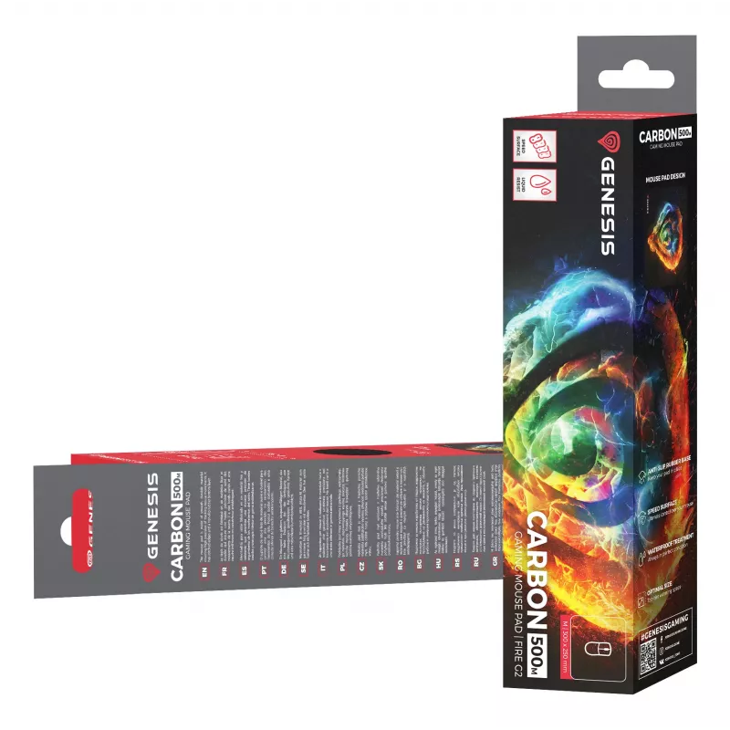 GENESIS Carbon 500 M Fire G2 Žaidimų pelės kilimėlis Įvairiaspalvis
