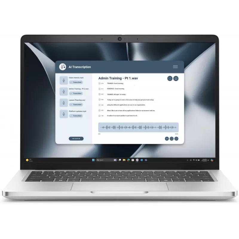 Nešiojamasis kompiuteris Dell Pro 13 Plus PB13255 — AMD Ryzen 5 220 3,5 GHz, 13,3 colio Full HD+ 1920x1200, 16 GB LPDDR5x, 512 GB SSD, Windows 11 Pro, Aliuminis