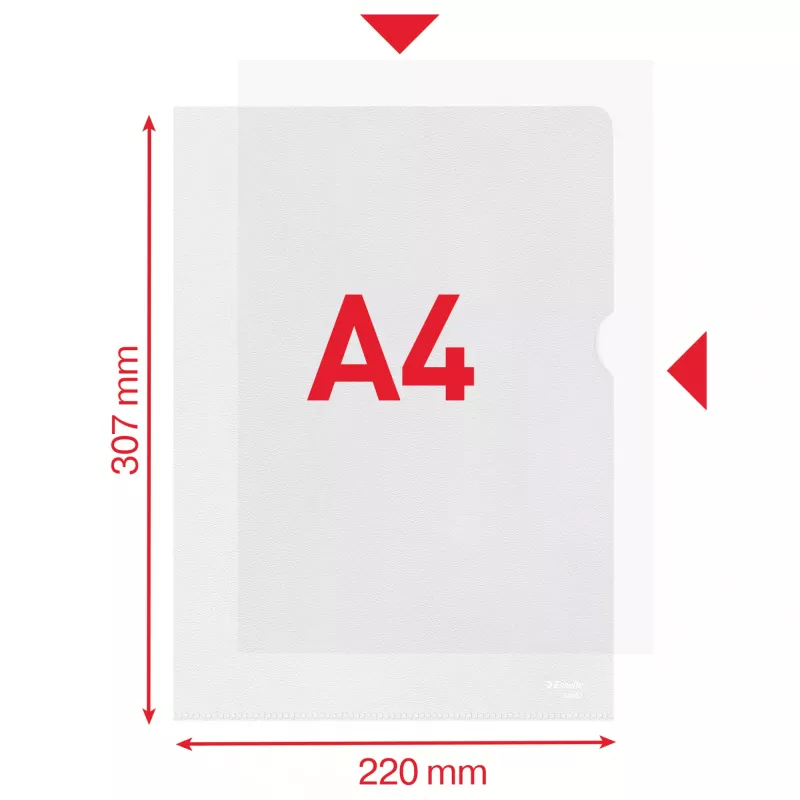 Esselte Essential aplankas A4, 30 % perdirbto plastiko, gauto prieš vartojimą