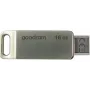 Goodram ODA3 USB atmintinė 16 GB USB Type-A / USB Type-C 3.2 Gen 1 (3.1 Gen 1) Sidabrinė