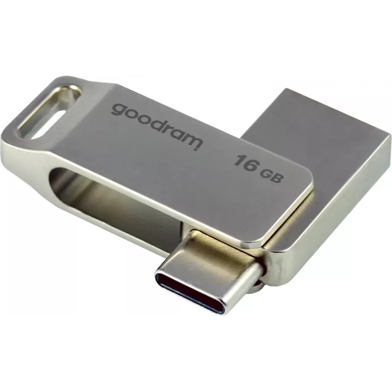 Goodram ODA3 USB atmintinė 16 GB USB Type-A / USB Type-C 3.2 Gen 1 (3.1 Gen 1) Sidabrinė
