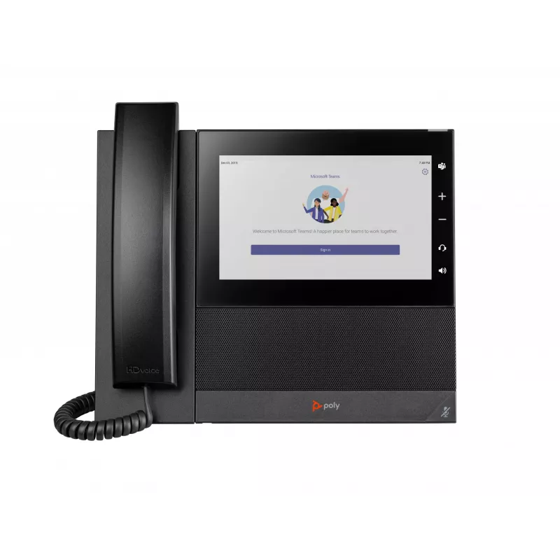 HP Poly CCX 600 verslo medijos telefonas, skirtas „Microsoft Teams“ ir palaikantis PoE