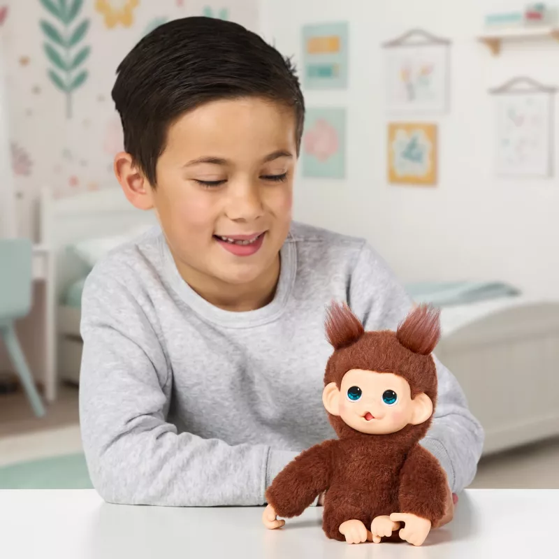 Moose Toys Little Live Pets My Baby Monkey 'Chikki Cherry', Berniukas/Mergaitė, 2 m., Skleidžiantis garsus
