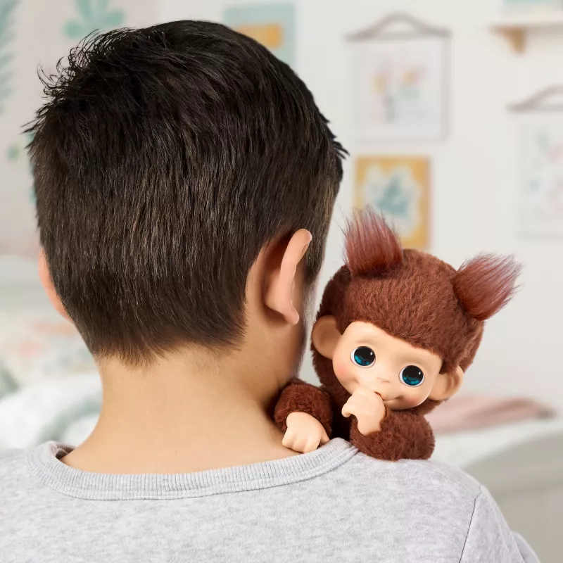 Moose Toys Little Live Pets My Baby Monkey 'Chikki Cherry', Berniukas/Mergaitė, 2 m., Skleidžiantis garsus