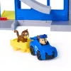 PAW Patrol : Pup Squad, Search & Rescue HQ Playset su Chase Pup Squad lenktynininku, Humdinger veiksmo figūrėle ir Kitty draugu, vaikiški žaislai berniukams ir mergaitėms nuo 3 metų