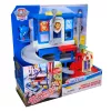 PAW Patrol : Pup Squad, Search & Rescue HQ Playset su Chase Pup Squad lenktynininku, Humdinger veiksmo figūrėle ir Kitty draugu, vaikiški žaislai berniukams ir mergaitėms nuo 3 metų