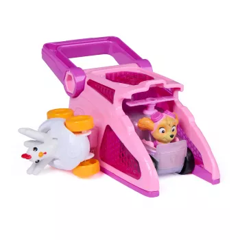 PAW Patrol Skye Pup Squad leidimo įrenginių komplektas su Chickaletta transporto priemone, 2 vnt. rinkinys, žaislai berniukams ir mergaitėms nuo 3 metų