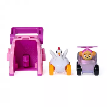 PAW Patrol Skye Pup Squad leidimo įrenginių komplektas su Chickaletta transporto priemone, 2 vnt. rinkinys, žaislai berniukams ir mergaitėms nuo 3 metų