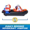 PAW Patrol : Search & Rescue, Zuma Rescue Hovercraft vandens transporto priemonė su 2 figūrėlėmis, žaislinė valtis su atitraukimo veiksmu, vaikiški žaislai berniukams ir mergaitėms nuo 3 metų