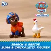 PAW Patrol : Search & Rescue, Zuma Rescue Hovercraft vandens transporto priemonė su 2 figūrėlėmis, žaislinė valtis su atitraukimo veiksmu, vaikiški žaislai berniukams ir mergaitėms nuo 3 metų