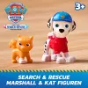 PAW Patrol: Search & Rescue, Marshall Rescue Responder automobilis su 2 figūrėlėmis, žaislinis sunkvežimis su atitraukimo ir paleidimo mechanizmu, žaislai berniukams ir mergaitėms nuo 3 metų