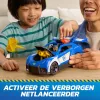 PAW Patrol : Search & Rescue, Chase Launch 'N' Rescue Cruiser su figūrėle ir 2 sviediniais, šviesomis, garsais ir paslėptu paleidimo mechanizmu, vaikiški žaislai berniukams ir mergaitėms nuo 3 metų