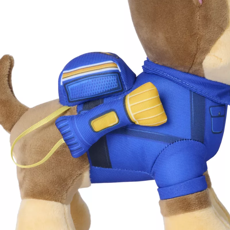 PAW Patrol : Search and Rescue Chase, pliušinis žaislas su žibintuvėlio priedu, ikimokyklinio amžiaus žaislai, vaikiški žaislai berniukams ir mergaitėms, nuo 3 metų, 10”