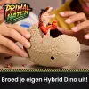 Primal Hatch Hybrid Hatchers – žaisliniai dinozaurai ir kiaušiniai, paslaptingos mini dino būtybės, žaislai berniukams ir mergaitėms nuo 5 metų, stiliai gali skirtis