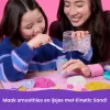 Kinetic Sand, Smoothie Mixer žaidimų rinkinys, Velykų krepšelio priedai, apima 14 oz formuojamo žaidimo smėlio, įrankiai ir ledinuko formelė, žaidimo maisto žaislas