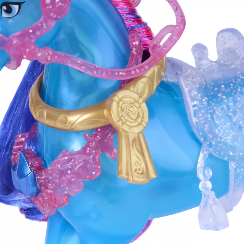Unicorn Academy, Train & Glow šviečiantis River vienaragis su Isabel, Velykų dovanų idėja, lėlės ir vienaragių žaislai mergaitėms, yra 3 treniravimo priedai