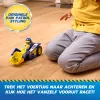 PAW Patrol : Search & Rescue, Rubble Rescue Buldozeris su 2 figūrėlėmis, policijos automobilio žaislas su atgalinio traukimo veiksmu, žaislai berniukams ir mergaitėms nuo 3 metų