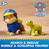 PAW Patrol : Search & Rescue, Rubble Rescue Buldozeris su 2 figūrėlėmis, policijos automobilio žaislas su atgalinio traukimo veiksmu, žaislai berniukams ir mergaitėms nuo 3 metų
