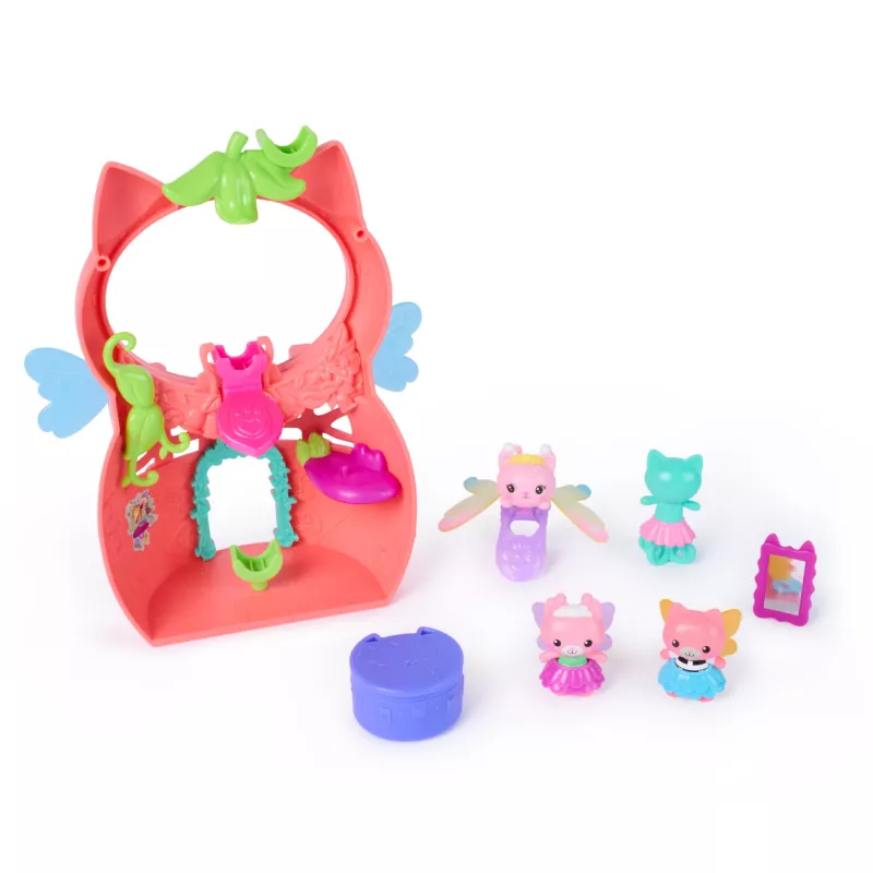 Gabby's Dollhouse Fairylandia, Kitty Fairy’s Flutter-riffic žaidimų rinkinys su 12 dalių ir išskirtiniu Flutter-riffic žiedu, žaislai vaikams mergaitėms ir berniukams nuo 3 metų