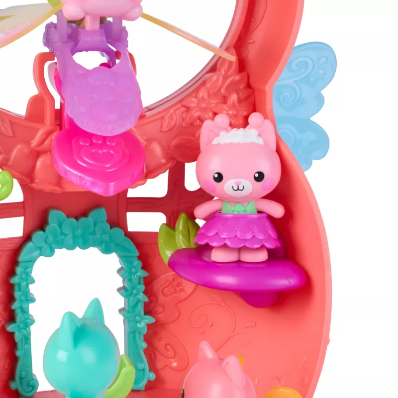 Gabby's Dollhouse Fairylandia, Kitty Fairy’s Flutter-riffic žaidimų rinkinys su 12 dalių ir išskirtiniu Flutter-riffic žiedu, žaislai vaikams mergaitėms ir berniukams nuo 3 metų