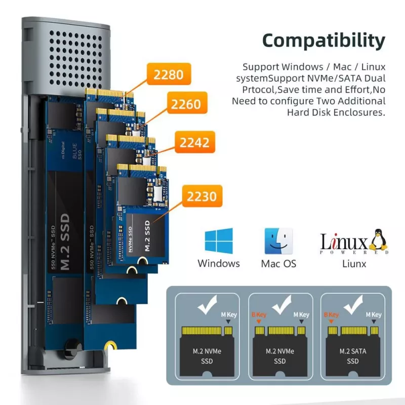 CoreParts MSUB3304 saugojimo diskų dėklas HDD/SSD dėklas Juodas