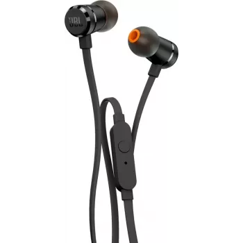 JBL T290 ausinės su mikrofonu laidinės į ausis įdedamos skambučiams / muzikai juodos