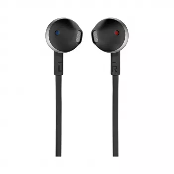 JBL Tune 205 JUODI, laidinės, 20 - 20000 Hz, skambučiams / muzikai, 14.3 g, ausinės, juodos