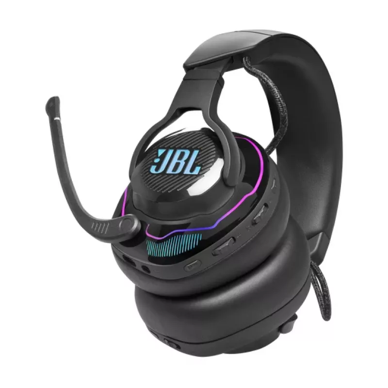 JBL Quantum 910 ausinės laidinės ir belaidės ant galvos žaidimams Bluetooth juodos
