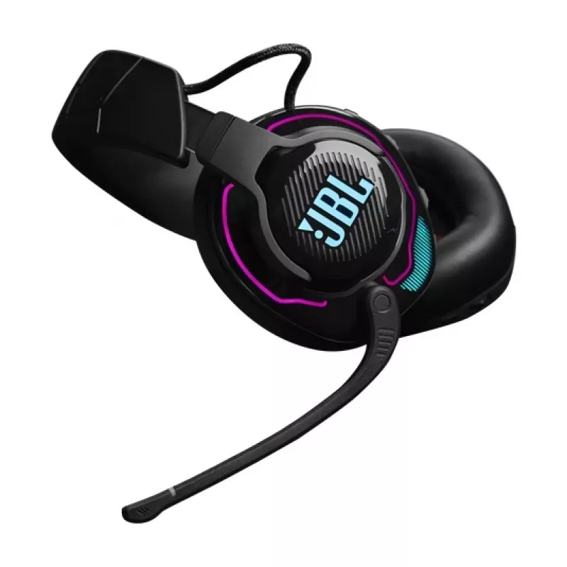 JBL Quantum 910 ausinės laidinės ir belaidės ant galvos žaidimams Bluetooth juodos