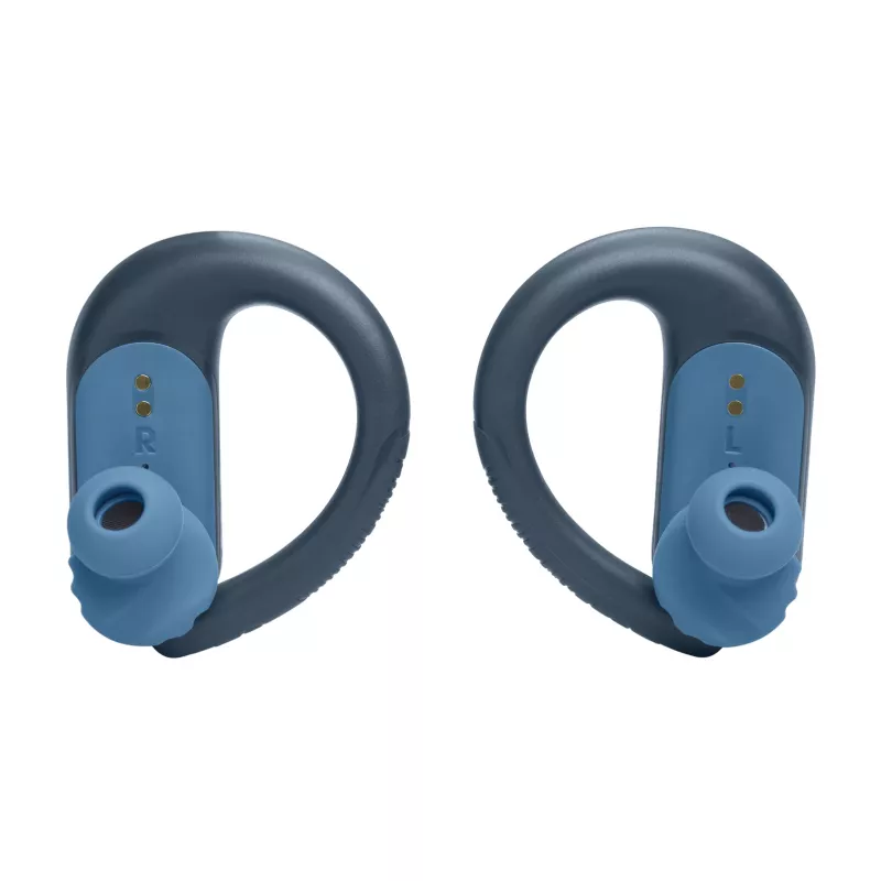 „JBL Endurance Peak 3“ mėlynos ausinės belaidės užkabinamos ant ausies skambučiams / muzikai / sportui / kasdienai USB Type-C „Bluetooth“